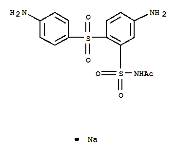 磺胺苯砜钠结构式_128-12-1结构式