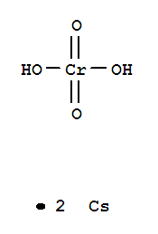 铬酸铯结构式_13454-78-9结构式
