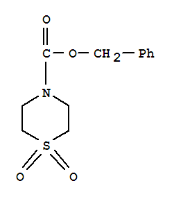4-苄氧基羰基硫代吗啉1,1-二氧化物结构式_140174-14-7结构式