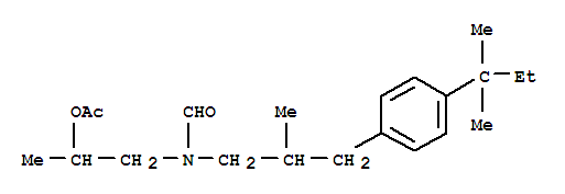 N-[2-(acetyloxy)propyl]-n-[3-[4-(1,1-dimethylpropyl)phenyl]-2-methylpropyl]-formamide Structure,142347-84-0Structure