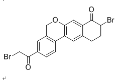 9-溴-3-(2-溴乙酰基)-10,11-二氢-5H-苯并[d]萘并[2,3-b]吡喃-8(9H)-酮结构式_1438383-89-1结构式