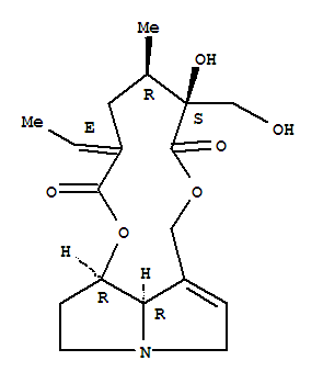 光萼野百合碱;光萼猪屎豆碱;乌沙拉明结构式_15503-87-4结构式
