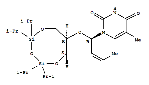 2胸腺嘧啶脱氧核苷结构式_156125-57-4结构式