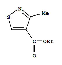 3-甲基异噻唑-4-羧酸乙酯结构式_15901-51-6结构式