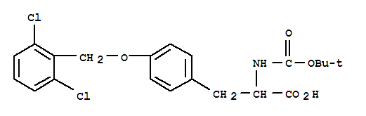 O-[(2,6-二氯苯基)甲基]-N-[(1,1-二甲基乙氧基)羰基]-酪氨酸结构式_201334-88-5结构式