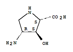 (3s,4r)-(9ci)-4-氨基-3-羟基-L-脯氨酸结构式_202473-18-5结构式