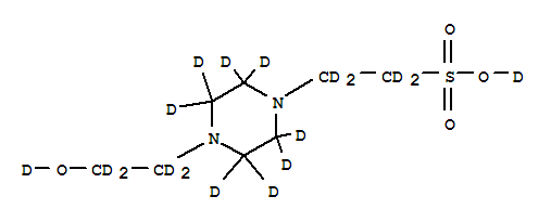N-2-hydroxyethylpiperazine-n’-ethanesulfonic acid-d18 Structure,203805-87-2Structure