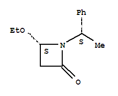 (4s)-(9ci)-4-乙氧基-1-[(1s)-1-苯基乙基]-2-氮杂啶酮结构式_207349-74-4结构式