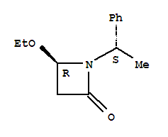 (4r)-(9ci)-4-乙氧基-1-[(1s)-1-苯基乙基]-2-氮杂啶酮结构式_207349-75-5结构式