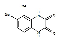 (9ci)-1,4-二氢-5,6-二甲基-2,3-喹噁啉二酮结构式_208403-94-5结构式