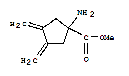 (9ci)-1-氨基-3,4-双(亚甲基)-环戊烷羧酸甲酯结构式_208510-14-9结构式