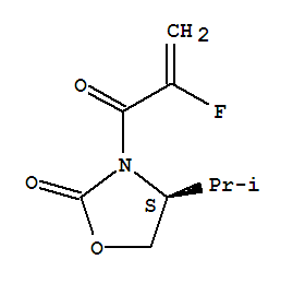 (4s)-(9ci)-3-(2-氟-1-氧代-2-丙烯基)-4-(1-甲基乙基)-2-噁唑烷酮结构式_211444-51-8结构式