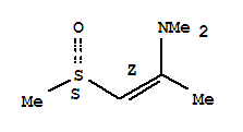 (1z)-(9ci)-N,N-二甲基-1-[(s)-甲基亚磺酰基]-1-丙烯-2-胺结构式_212752-53-9结构式