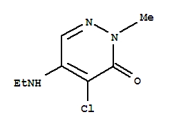4-氯-5-(乙基氨基)-2-甲基-3(2H)-吡嗪酮结构式_214556-17-9结构式