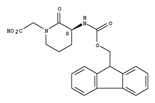 (3s)-(9ci)-3-[[(9h-芴-9-基甲氧基)羰基]氨基]-2-氧代-1-哌啶乙酸结构式_215190-25-3结构式