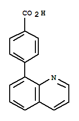 4-(喹啉-8-基)苯甲酸结构式_216059-95-9结构式