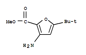 (9ci)-3-氨基-5-(1,1-二甲基乙基)-2-呋喃羧酸甲酯结构式_216574-57-1结构式
