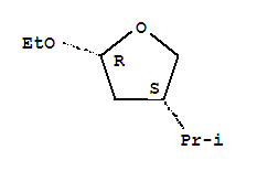 (2r,4s)-rel-(9ci)-2-乙氧基四氢-4-(1-甲基乙基)-呋喃结构式_217969-28-3结构式