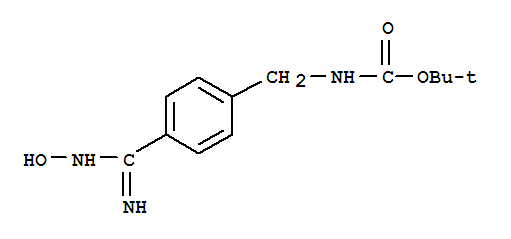 N-[[4-[(羟基氨基)亚氨基甲基]苯基]甲基]氨基甲酸1,1-二甲基乙酯结构式_220648-78-2结构式