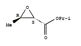(2r,3s)-rel-(9ci)-3-甲基-环氧乙烷羧酸-1-甲基乙酯结构式_221203-41-4结构式