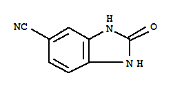 2,3-二氢-2-氧代-1H-苯并咪唑-5-甲腈结构式_221289-88-9结构式