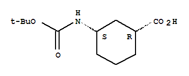 (1R,3S)-3-[[(1,1-二甲基乙氧基)羰基]氨基]-环己烷羧酸结构式_222530-39-4结构式