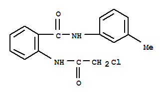 2-[(氯乙酰基)氨基]-N-(3-甲基苯基)苯甲酰胺结构式_22312-75-0结构式