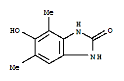 (9ci)-1,3-二氢-5-羟基-4,6-二甲基-2H-苯并咪唑-2-酮结构式_224648-68-4结构式