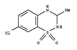 7-氯-3-甲基-3,4-二氢-2H-1,2,4-苯并噻二嗪 1,1-二氧化物结构式_22503-72-6结构式