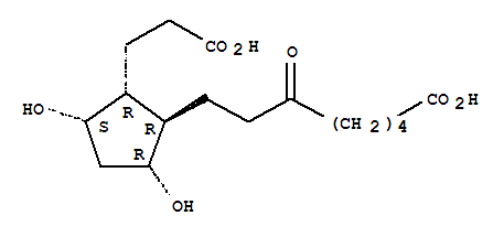 8-[2-(2-Carboxyethyl)-3,5-dihydroxycyclopentyl]-6-oxooctanoic acid Structure,23109-94-6Structure
