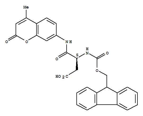 N<sup>2</sup>-[(9h-fluoren-9-ylmethoxy)carbonyl]-n-(4-methyl-2-oxo-2h-chromen-7-yl)-l-alpha-asparagine Structure,238084-15-6Structure