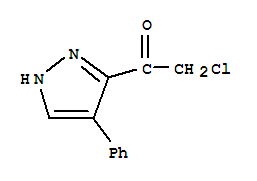 Ketone, chloromethyl 4-phenylpyrazol-3-yl (8ci) Structure,24301-64-2Structure