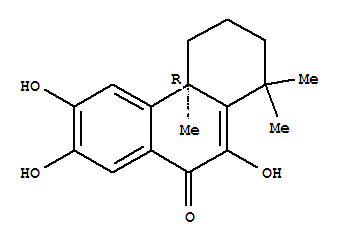 (4AR)-2,3,4,4A-四氢-6,7,10-三羟基-1,1,4A-三甲基-9(1H)-菲酮结构式_244204-40-8结构式