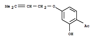 1-[2-羟基-4-(3-甲基-2-丁烯氧基)-苯基]-乙酮结构式_24672-83-1结构式