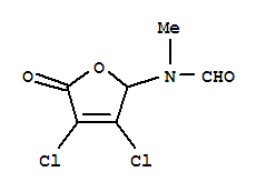 n-(3,4-二氯-2,5-二氢-5-氧代-2-呋喃)-n-甲基-甲酰胺结构式_247097-52-5结构式