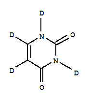 尿嘧啶-D4结构式_24897-55-0结构式