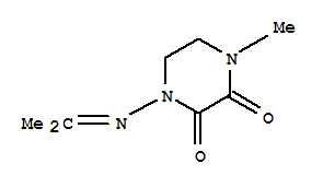 (9ci)-1-甲基-4-[(1-甲基亚乙基)氨基]-2,3-哌嗪二酮结构式_259105-93-6结构式