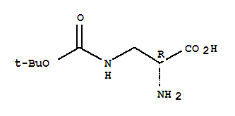 (9ci)-3-[[(1,1-二甲基乙氧基)羰基]氨基]-D-丙氨酸结构式_259825-43-9结构式