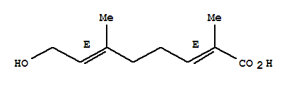 (E,E)-8-羟基-2,6-二甲基-2,6-辛二烯酸结构式_26187-80-4结构式