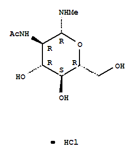 2-乙酰氨基-2-脱氧-beta-d-吡喃葡萄糖甲基氯化铵结构式_262849-64-9结构式