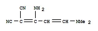 (9ci)-[1-氨基-3-(二甲基氨基)-2-丙烯基]-丙二腈结构式_263012-21-1结构式