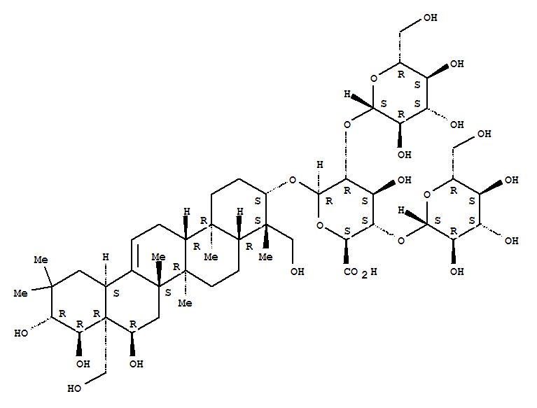 七叶树皂苷B对照品结构式_26339-92-4结构式
