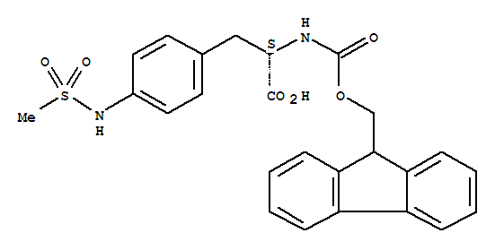 (S)-2-(9H-芴-9-基甲氧基羰基氨基)-3-(4-甲烷磺酰基氨基-苯基)-丙酸结构式_266999-22-8结构式