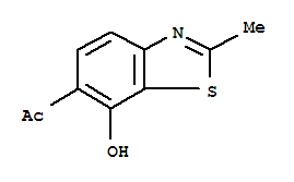 (8ci)-7-羟基-2-甲基-6-苯并噻唑甲酮结构式_26749-60-0结构式