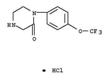 1-(4-(Trifluoromethoxy)phenyl) piperazin-2-one hydrochloride Structure,267659-71-2Structure