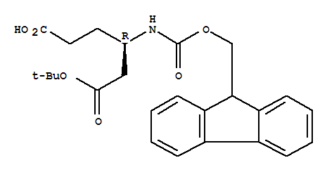 (4R)-4-{[(9H-芴-9-基甲氧基)羰基]氨基}-6-[(2-甲基-2-丙基)氧基]-6-氧代己酸结构式_268542-16-1结构式