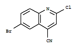 6-溴-2-氯-4-喹啉甲腈结构式_286430-90-8结构式