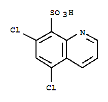  5,7-二氯-8-喹啉磺酸结构式_28712-89-2结构式