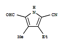 1H-pyrrole-2-carbonitrile,3-ethyl -5-formyl -4-methyl -(9ci) Structure,297731-35-2Structure