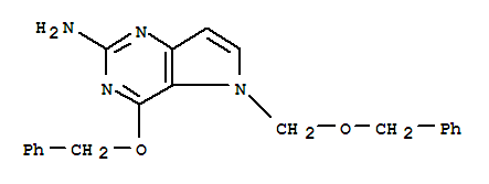 2-氨基-4-苄氧基-5-n-苄氧基甲基吡咯并[3,2-d]嘧啶结构式_299916-98-6结构式
